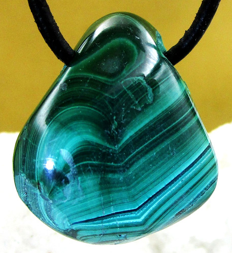 Malachit trommelstein - malachit,