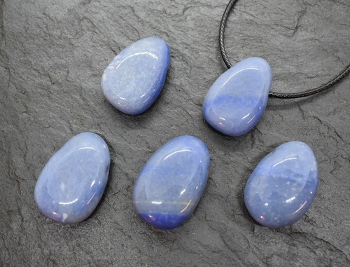 Blauquarz edelsteinanhänger - ,