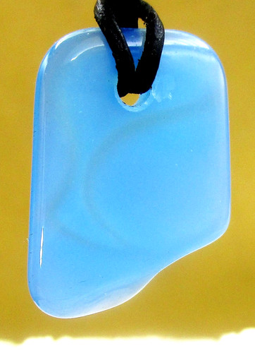 Achat blau gefärbt - achat,