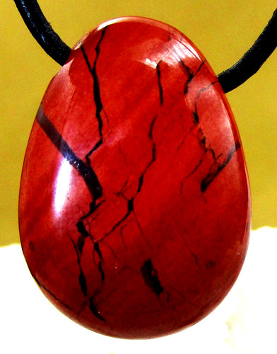 Jaspis rot trommelstein - jaspis,