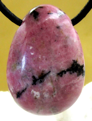 Rhodonit trommelstein - rhodonit,