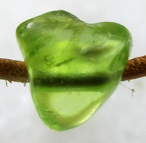 Peridot mini trommelstein - kl., mini-trommelstein