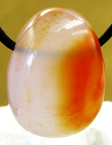 Karneol trommelstein - karneol,